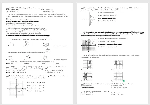 Preview 2 of Quarter 1 Examination MATH 10 -Revised K-10