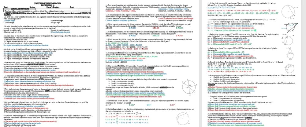 Preview 2 of FOURTH QUARTERLY EXAMINATION IN MATH 10 (HOTS-SOLO)